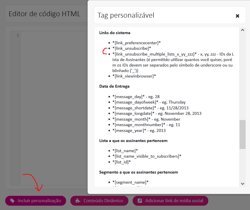 Default unsubscription