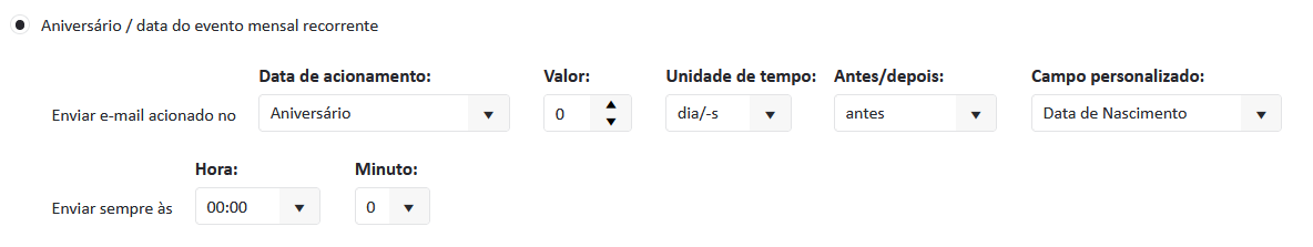Trigger Aniversário